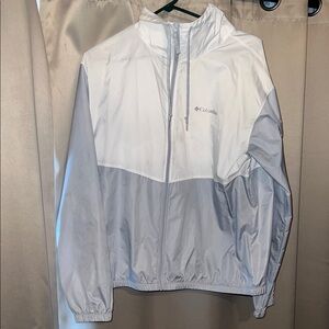 Columbia Light Gray and White Jacket